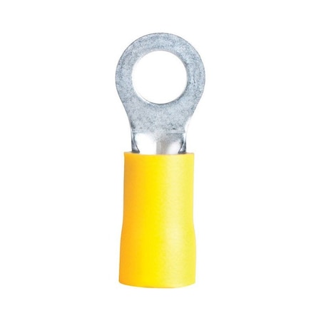 Gardner Bender Ring Terminal, 1/2 in Stud Size, Vinyl Insulated, Crimp Termination Only 14-099